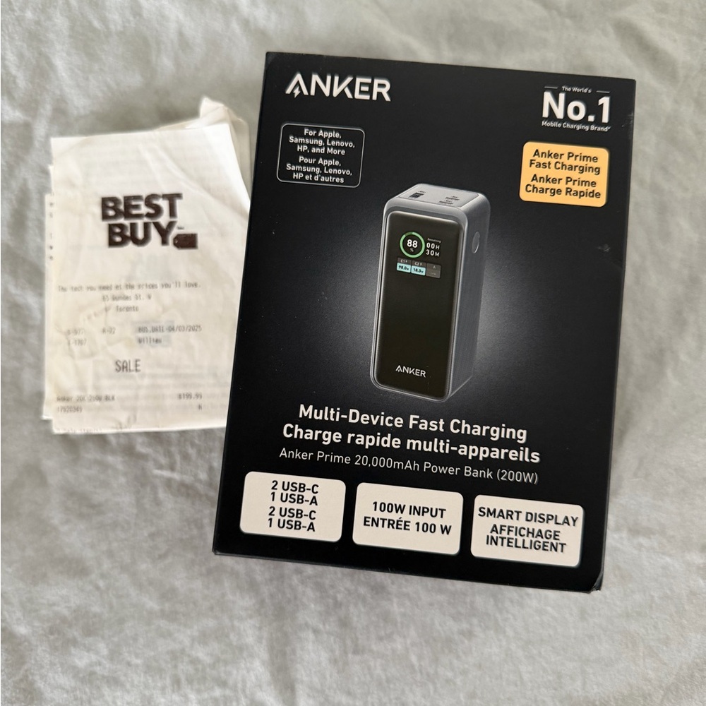 New Sealed Anker Multi-Device Fast Charging Power Bank